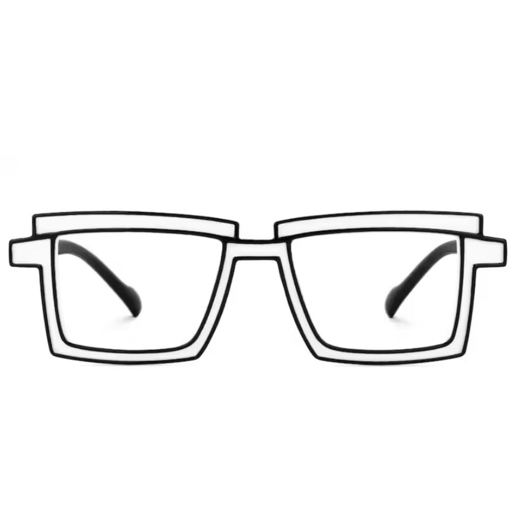 Anime Colorful Full‎ Rim Rectangular Acetic Spectacles - Picture 2 of 7